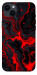 Чехол Black red marble для iPhone 14 Plus