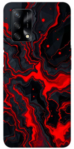 Чехол Black red marble для Oppo F19