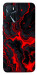 Чохол Black red marble для Oppo A16