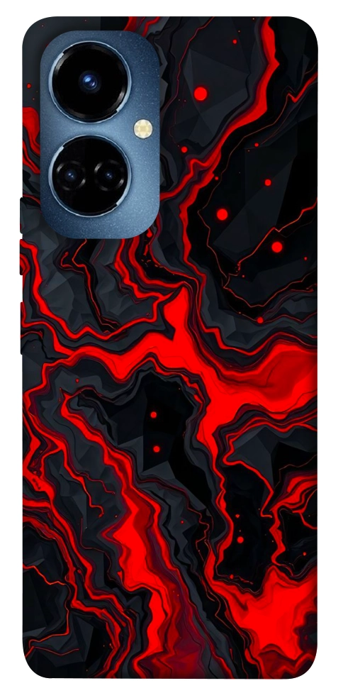 Чохол Black red marble для TECNO Camon 19 Pro (CI8n)