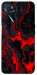 Чехол Black red marble для Oppo A54s