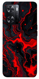 Чехол Black red marble для Oppo A57s