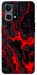 Чохол Black red marble для Oppo Reno 7 4G