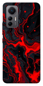 Чехол Black red marble для Xiaomi 12 Lite
