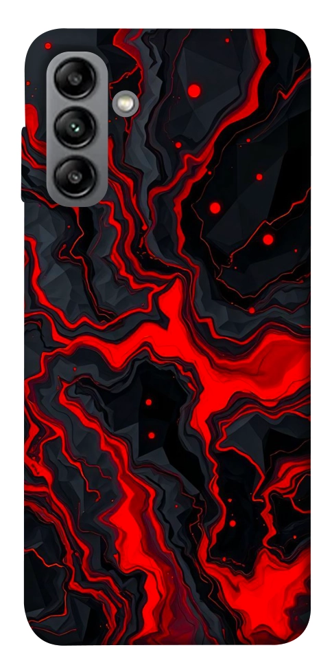 Чехол Black red marble для Galaxy A04s