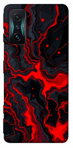 Чохол Black red marble для Xiaomi Redmi K50 Gaming
