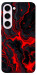 Чохол Black red marble для Galaxy S23+