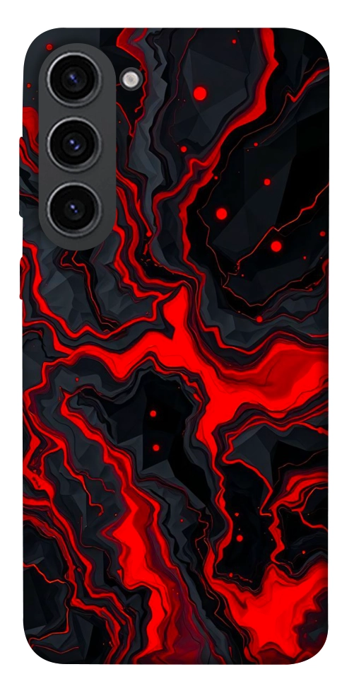 Чехол Black red marble для Galaxy S23