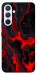 Чехол Black red marble для Galaxy A54 5G