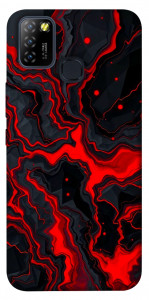 Чехол Black red marble для Infinix Hot 10 Lite