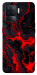 Чехол Black red marble для Oppo Reno 5 Lite