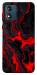 Чехол Black red marble для Motorola Moto E13