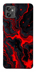 Чохол Black red marble для Motorola Moto G32