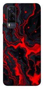 Чохол Black red marble для Vivo Y31