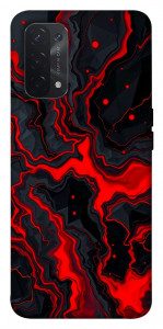 Чехол Black red marble для Oppo A54 5G