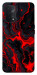 Чехол Black red marble для Oppo A74 5G