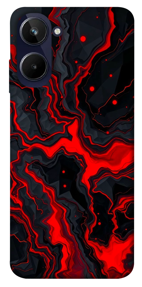 Чехол Black red marble для Realme 10 4G