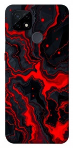 Чехол Black red marble для Realme C21