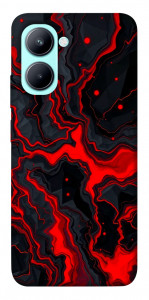 Чехол Black red marble для Realme C33