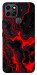 Чехол Black red marble для Infinix Smart 6