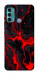 Чехол Black red marble для Motorola Moto G60