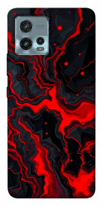 Чохол Black red marble для Motorola Moto G72