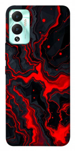 Чехол Black red marble для Infinix Hot 12 Play