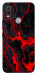 Чохол Black red marble для Nokia C21 Plus
