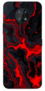 Чехол Black red marble для Nokia G50