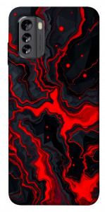 Чехол Black red marble для Nokia G60