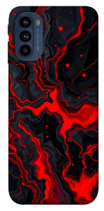 Чохол Black red marble для Motorola Moto G41