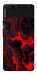 Чохол Black red marble для Google Pixel 6