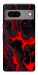 Чехол Black red marble для Google Pixel 7