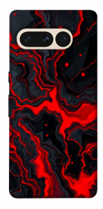 Чехол Black red marble для Google Pixel 7 Pro