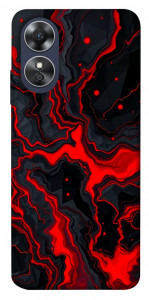 Чехол Black red marble для Oppo A17