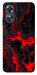 Чехол Black red marble для Oppo A17