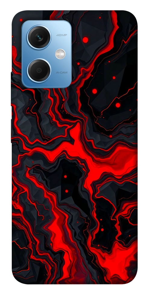 Чохол Black red marble для Xiaomi Poco X5