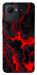Чохол Black red marble для Realme C30s