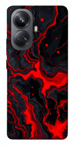 Чехол Black red marble для Realme 10 Pro+