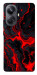 Чехол Black red marble для Realme 10 Pro+