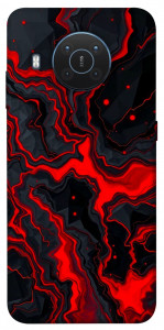 Чехол Black red marble для Nokia X20