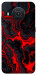 Чохол Black red marble для Nokia X20
