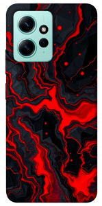 Чохол Black red marble для Xiaomi Redmi Note 12 4G
