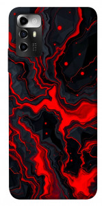 Чехол Black red marble для ZTE Blade A72