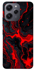 Чохол Black red marble для Xiaomi Redmi 12