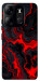 Чохол Black red marble для Tecno Spark Go 2023