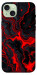 Чехол Black red marble для iPhone 15 Plus