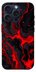 Чехол Black red marble для iPhone 15 Pro