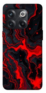 Чехол Black red marble для OnePlus 10T