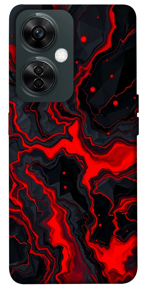Чехол Black red marble для OnePlus Nord CE 3 Lite